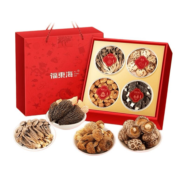 福东海 菌菇四拼礼盒 节日送礼 1盒 145 克
