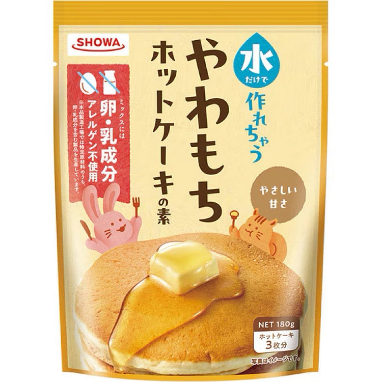 Showa Sangyo Water-Only Yawamochi Pancake Mix 180g 1 each