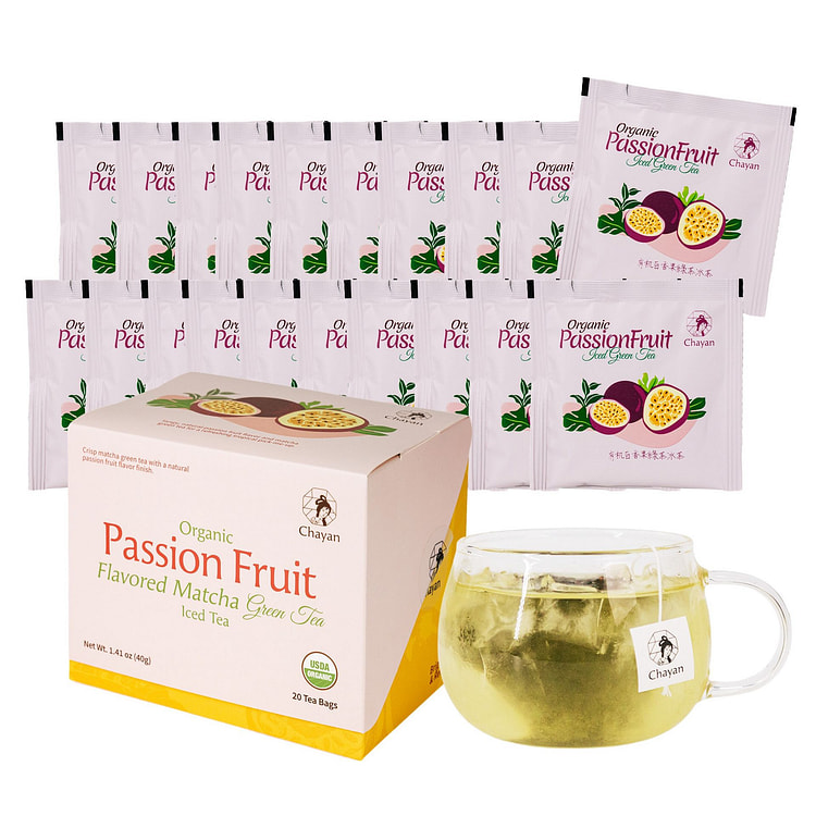 Organic Tea, Passion Fruit Matcha Green Tea [USDA] 20 pack