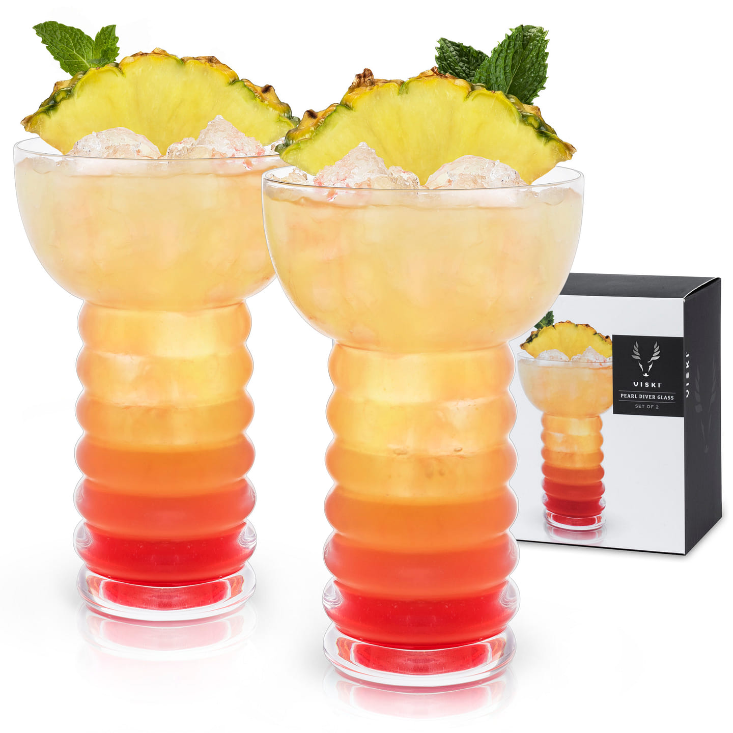 Crystal Pearl Diver Glasses by Viski® 12 fl.oz