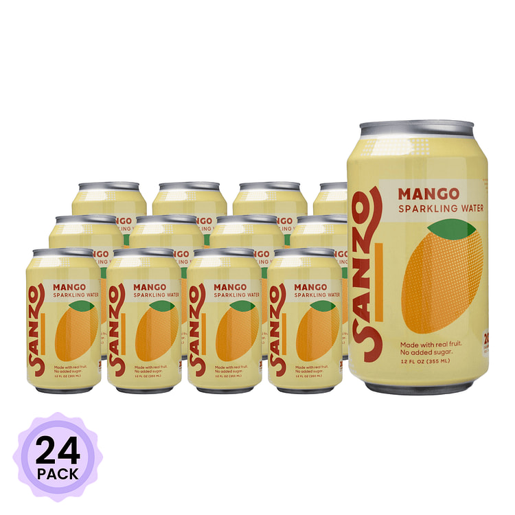 Sanzo Alphonso Mango Sparkling Water 12 fl.oz*24 pack