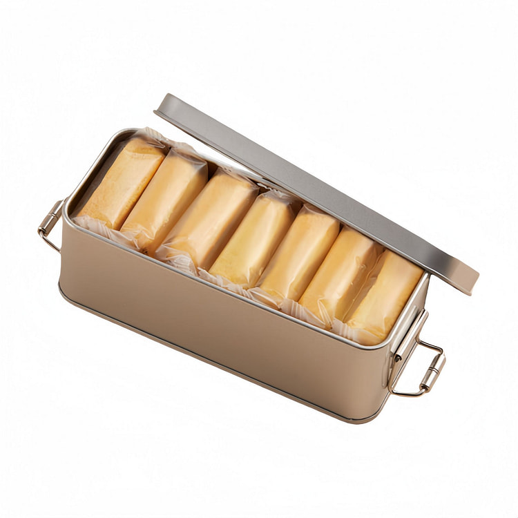 ZFJ Retro Tin Box Pineapple Cake 7pcs 175 g