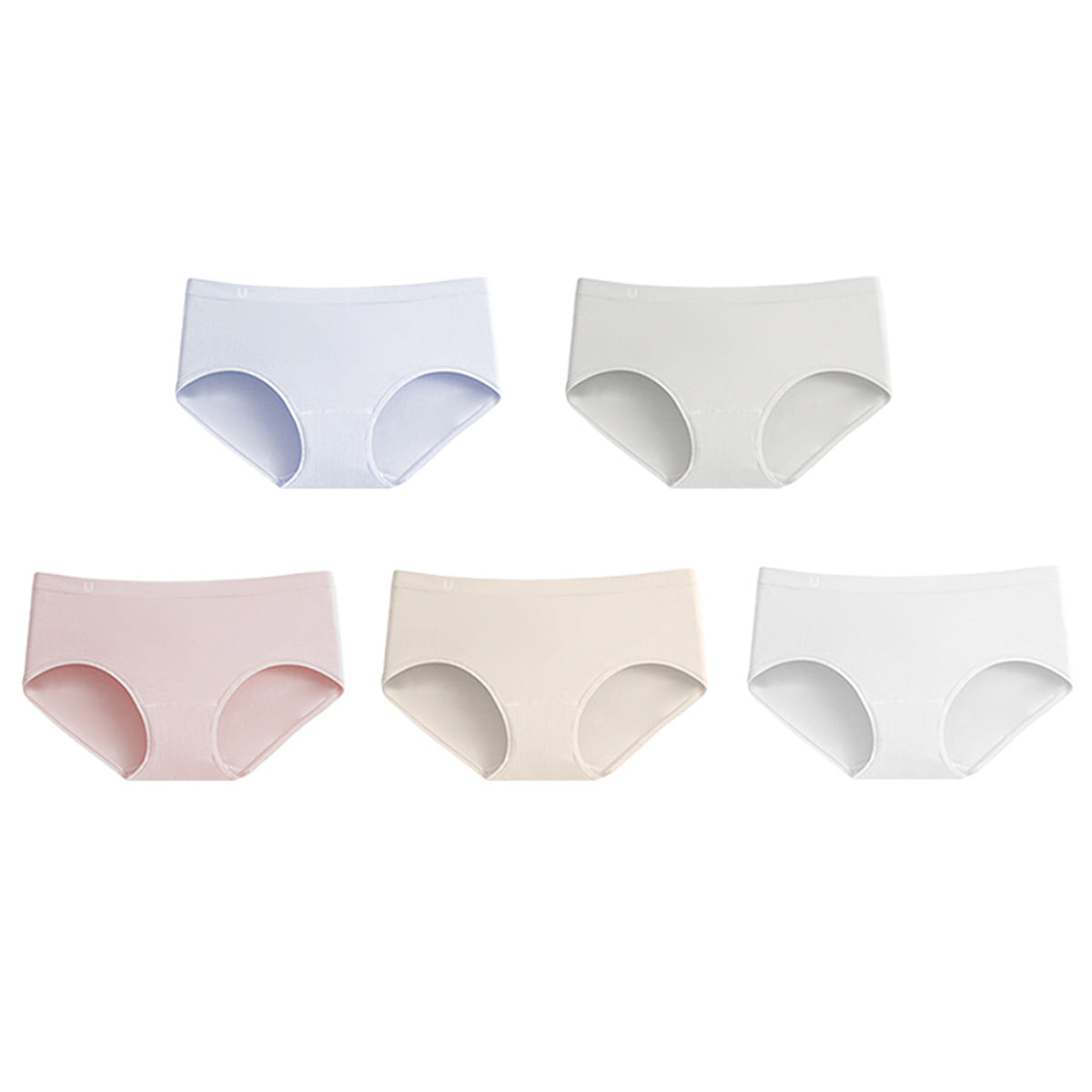Ubras 60S Modal Seamless Cotton Mid Waist Pants ( Pack) – Group 12-XXL 100 g