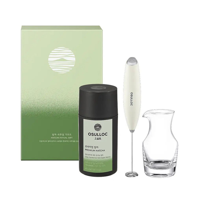 OSULLOC 抹茶仪式礼盒(含搅拌棒与研磨器) 1 份