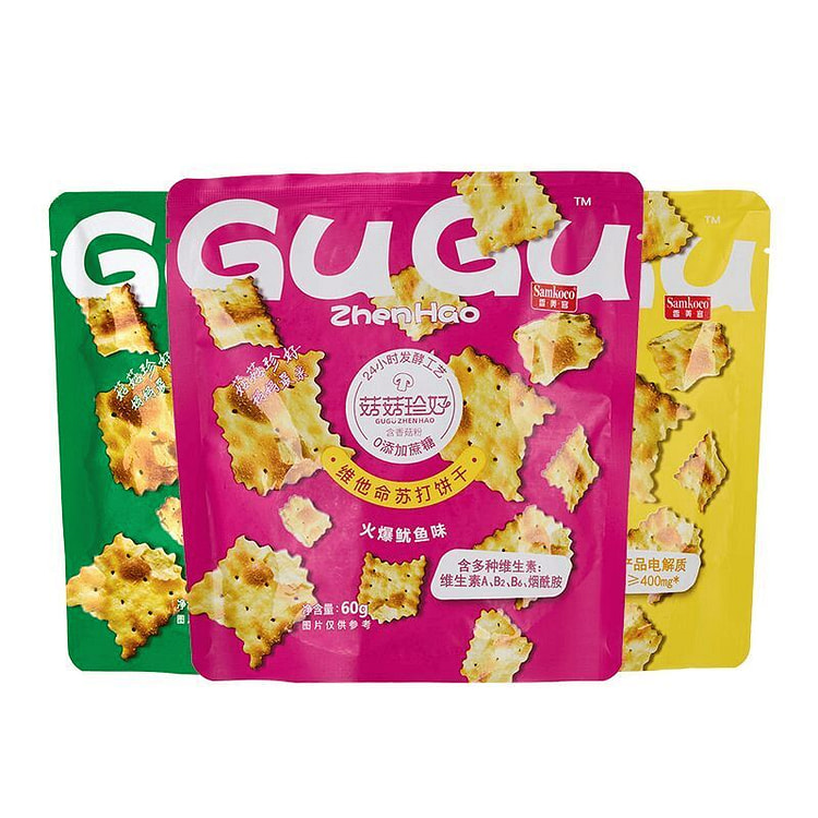 香美客电解质苏打饼干咸味不规则薄脆60克*4袋 240 克