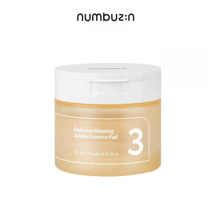 Numbuzin No.3  Radiance Glowing Jumbo Essence Pad