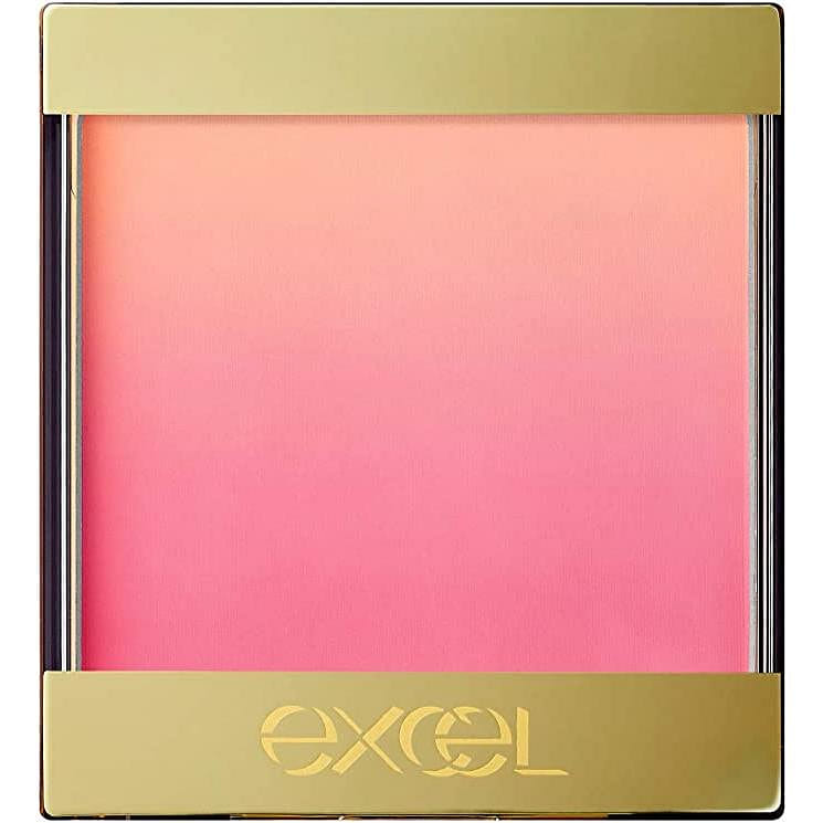 【Direct From Japan】Japan SANA EXCEL Auratic Blush Highly Pigmented Gradation Blush #AB01 peach&peach 8g 1 個