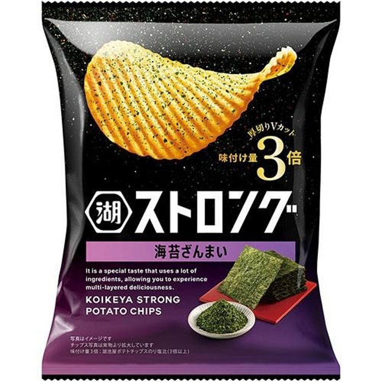 KOIKEYA STRONG Seaweed Thick-Cut Wavy Potato Chips