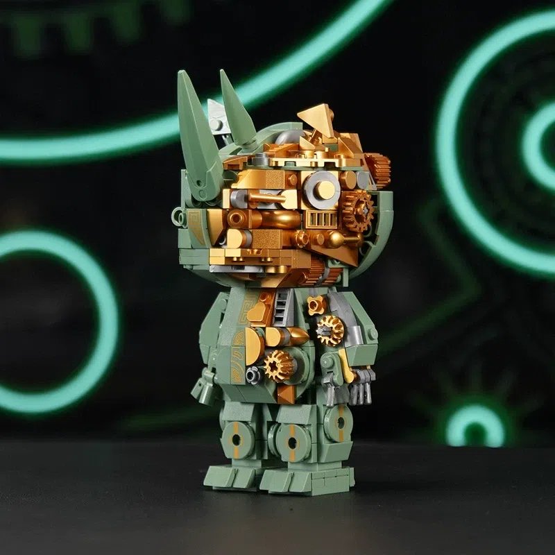 CNM Bronze Mecha Rhinoceros Puzzle Toy 1 box