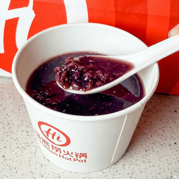Black Glutinous Rice Porridge (Purple Rice Congee) 16 oz