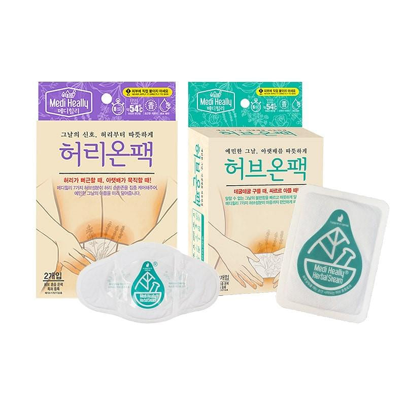 Mediheally Herbal Patch Waist on (1 Pack 2ea Menstrual Patch 1 Pack 3ea) 1 each