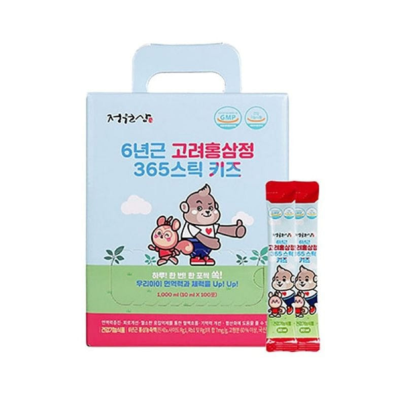 Jungwonsam 6-Yr-Old Korean Red Ginseng 365 Kids 10 ml