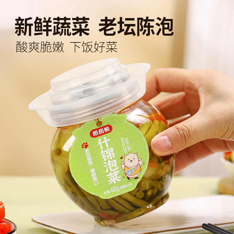 稻稻熊四川泡菜泡什锦450g*1罐 450 克