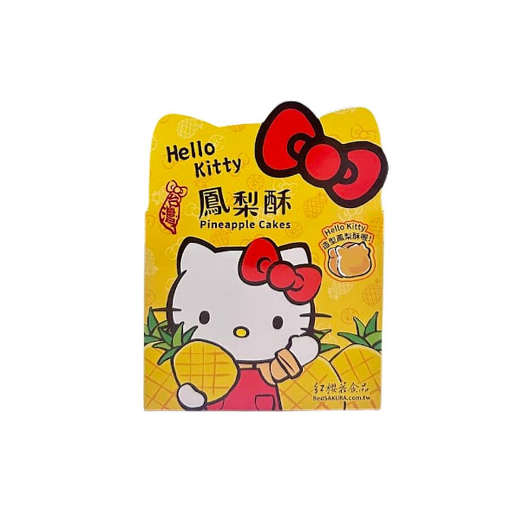 台灣【紅櫻花】HelloKitty鳳梨酥 2個/盒 1 盒