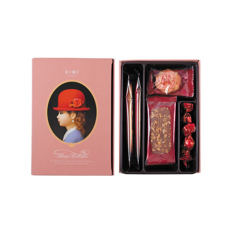 红帽子 什锦 饼干 礼盒 粉色款 12枚