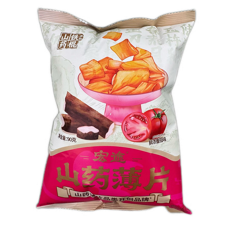 Hongtu Yam Slices 90g Rich Tomato Flavor 90 g