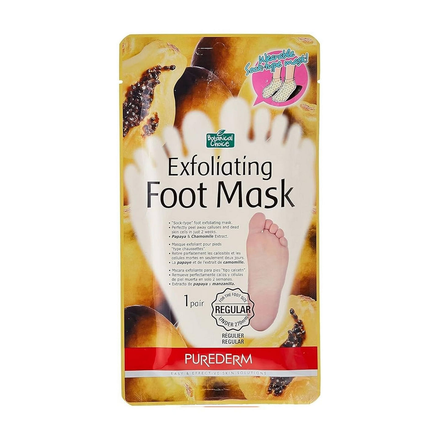 PUREDERM Exfoliating Foot Mask 1 Pair 1 each