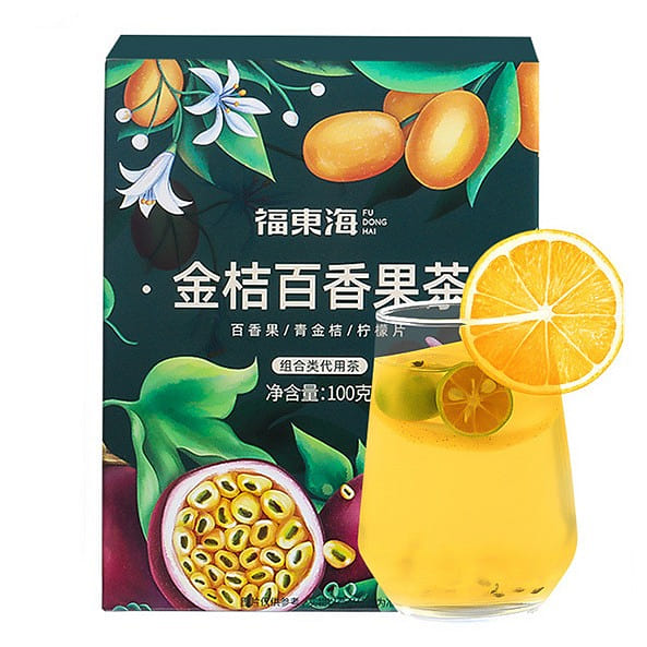 Fudonghai Kumquat Lemon Passion Fruit Tea Whitening 100g/box 100 g