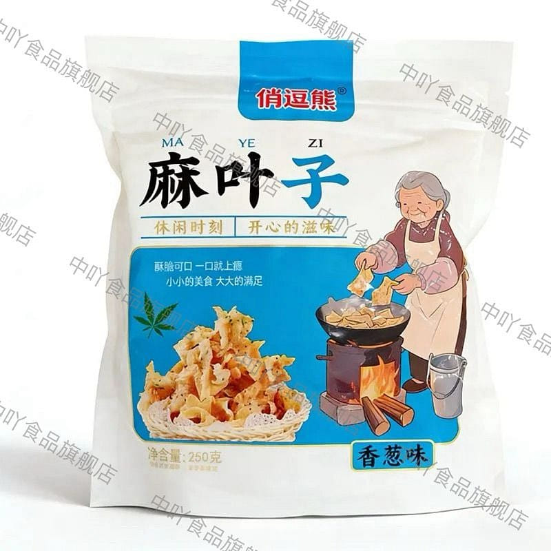 Scallion-flavored hemp leaves. 250g*1 250 g
