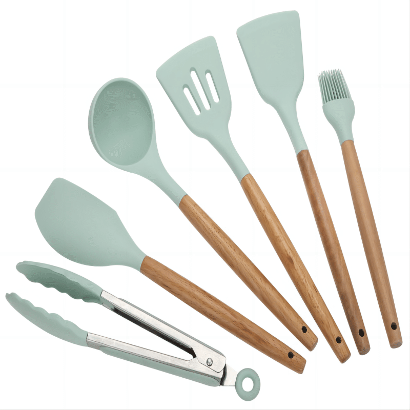 Qing Exhibition Wooden Handle Silicone Spatula 1 count