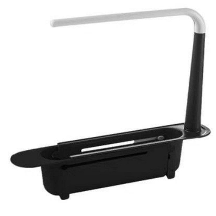 Telescopic Sink Storage Rack Black 1 count