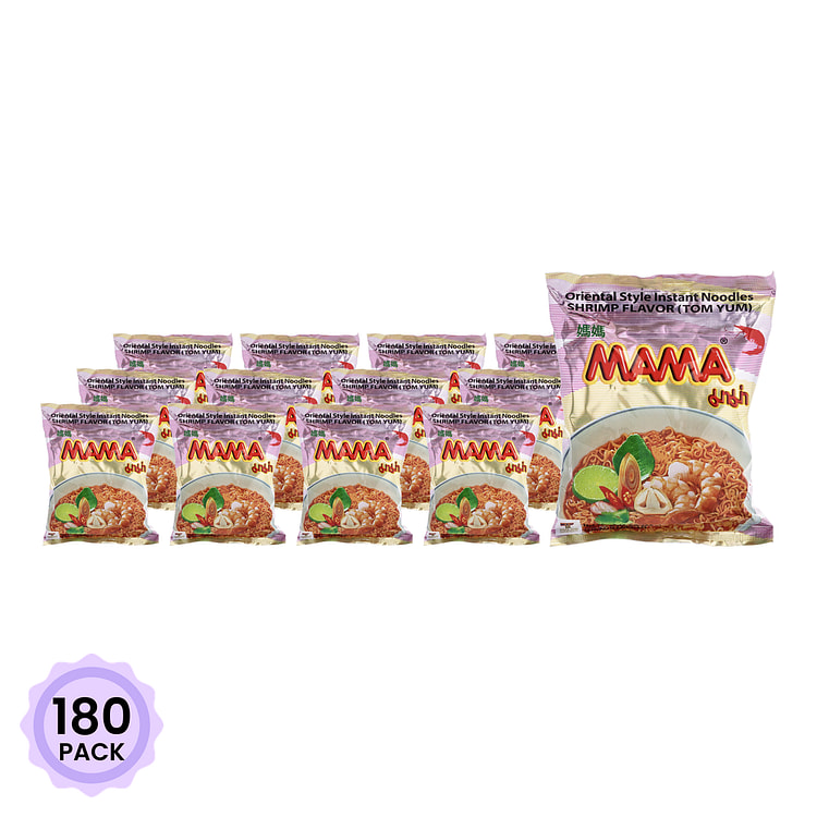 Mama 泰国鲜虾冬阴功面 60 克*180 包