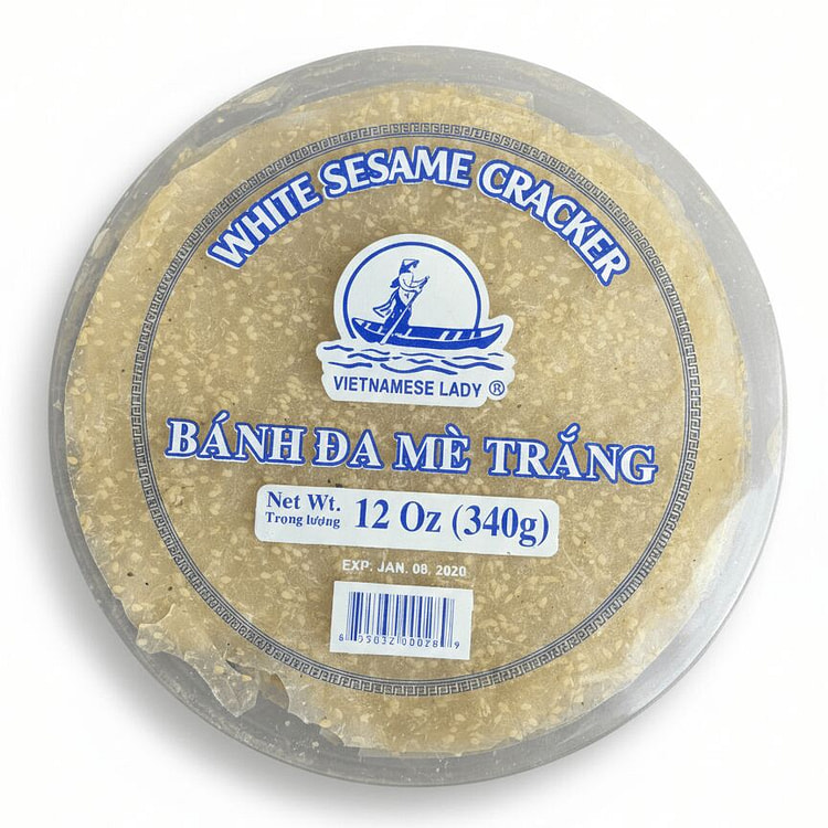 Vietnamese Lady White Sesame Shrimp Cracker 12 oz 1 pack