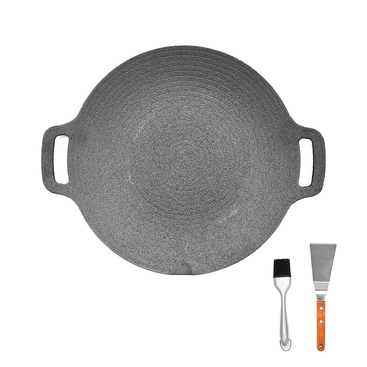 28CM Korean Grill Pan with Dual Handles 1 count