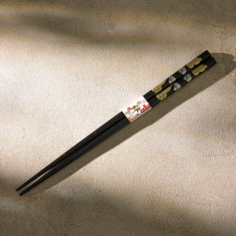 若狭漆筷子 - 黑色