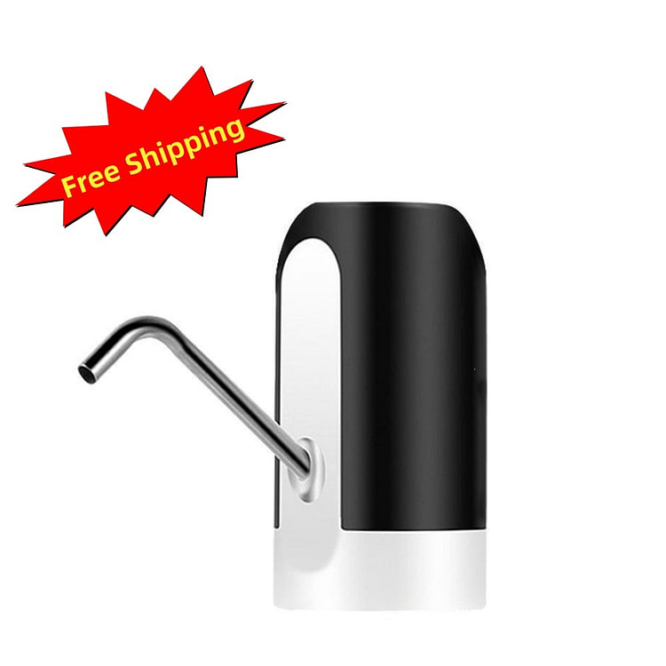 Máy bơm nước điện cho bình 2-5 gallon, sạc USB, bơm đôi, vòi inox 304, dùng