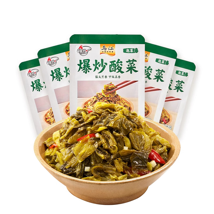 乌江爆炒酸菜油炒爆炒拌饭泡菜咸菜30g*5袋