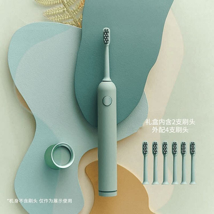 Electric toothbrush, Fairy Tale Green*6 heads 1 each