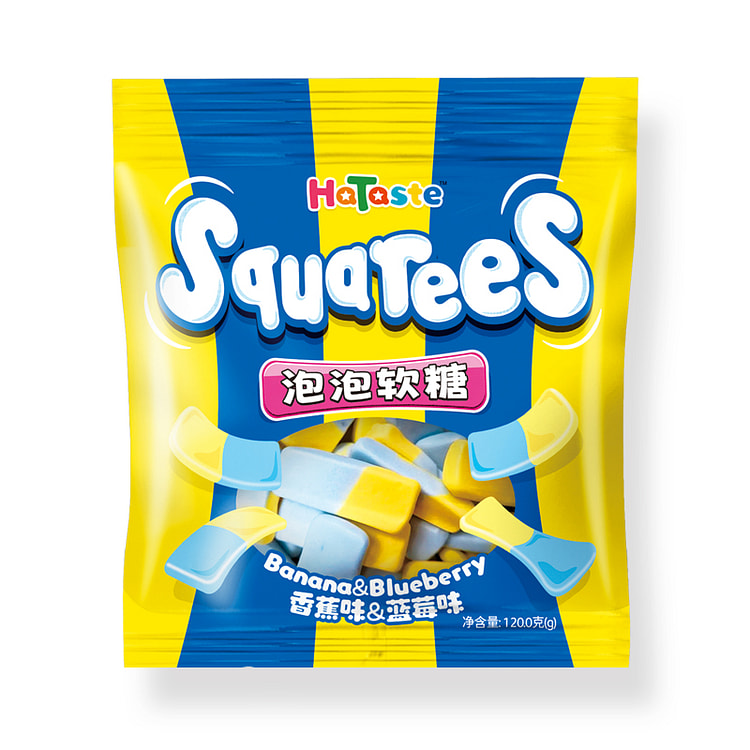 哈滋未嚼嚼糖软糖香蕉蓝莓味120g*1袋