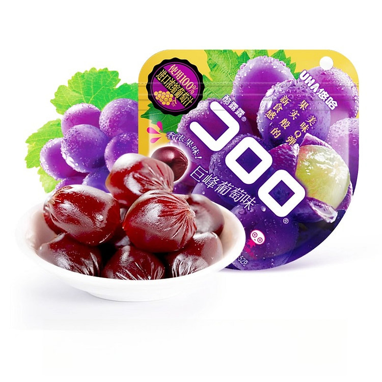 Juice Gummy Candy Kyoho Grape Flavor52g*3bags 156 g
