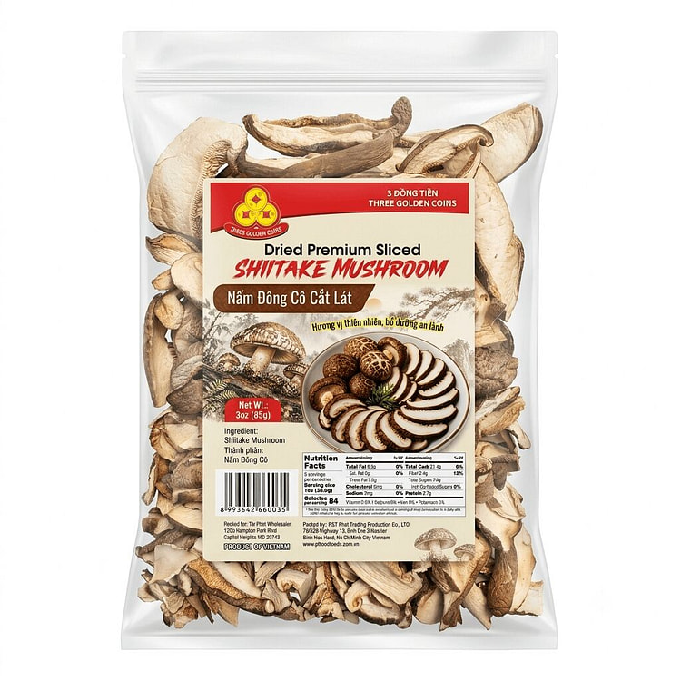 Dried Premium Sliced Shiitake Mushroom Nam Dong Co 85 g