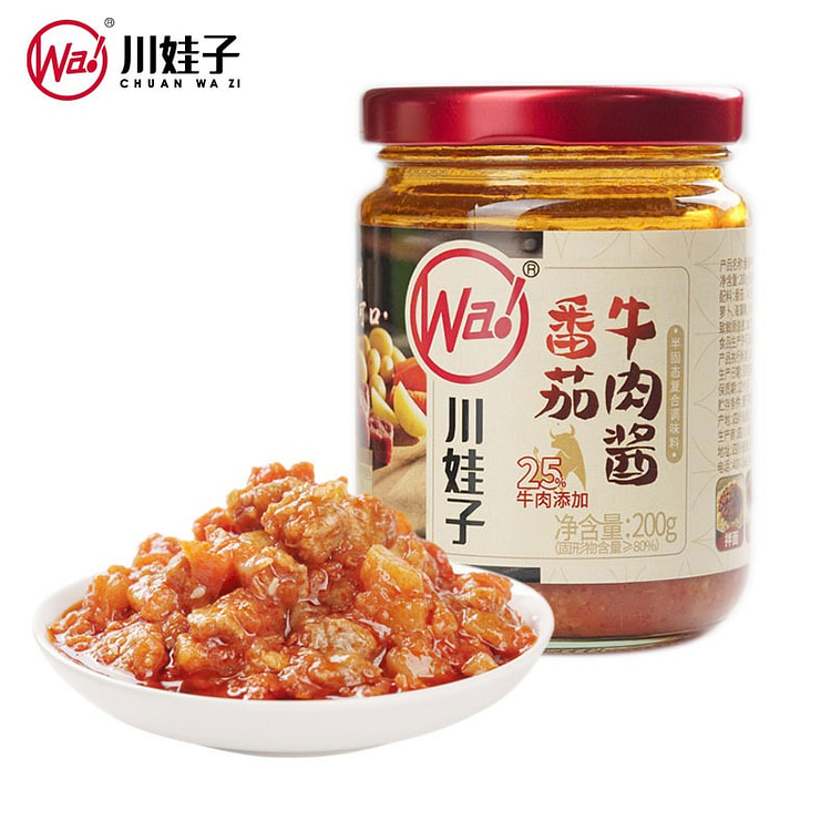 川娃子番茄牛肉酱拌饭酱下饭拌面酱不辣下饭菜200g 200 克