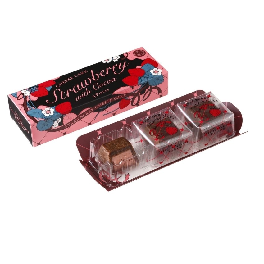 Japan Shiseido Strawberry Chocolate Cheesecake3pcs 1 box