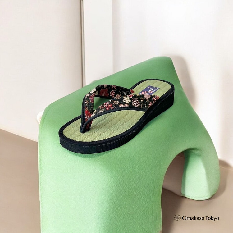 Daimyo Shokai Tatami Folding Sandals 3590 Black M 200 g