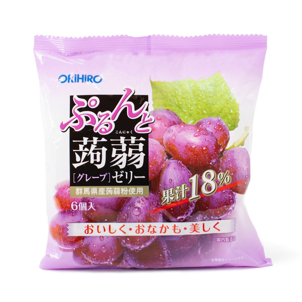 Orihiro 低卡高纤蒟蒻果冻 紫葡萄味 6个 120 克