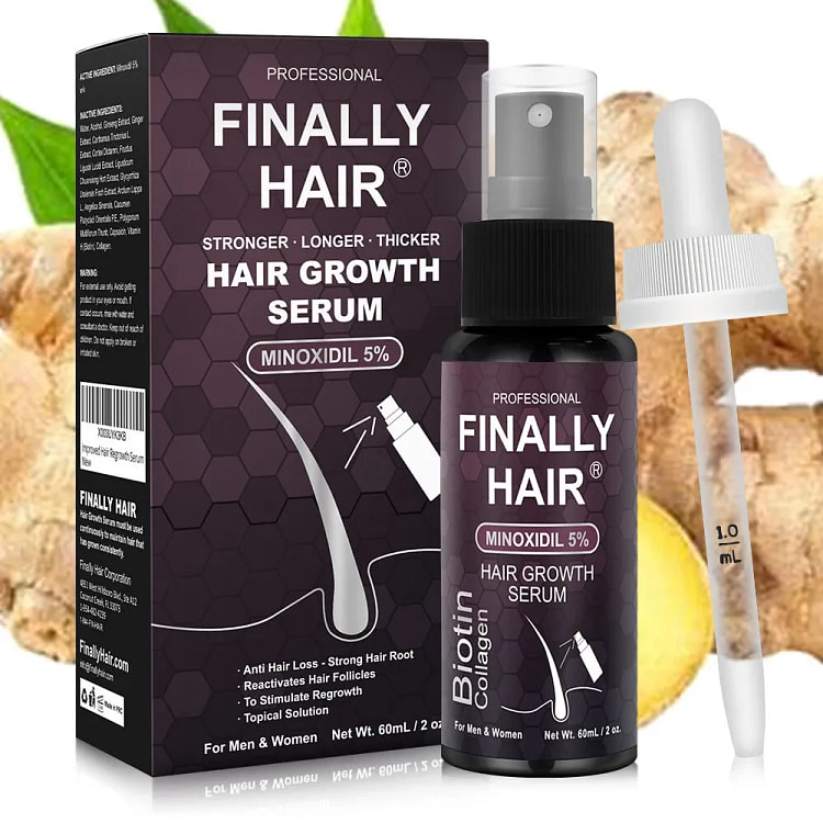 Finally Hair Regrowth Spray or Dropper with 5% Min 1 pack