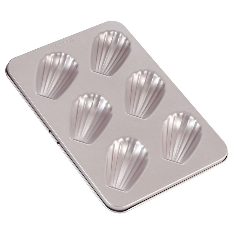CHEFMADE 6-Cavity Oval-Shell Madeleine Bake Pan