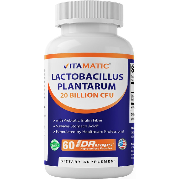 Lactobacillus Plantarum 20 Billion - 60 DR Capsule