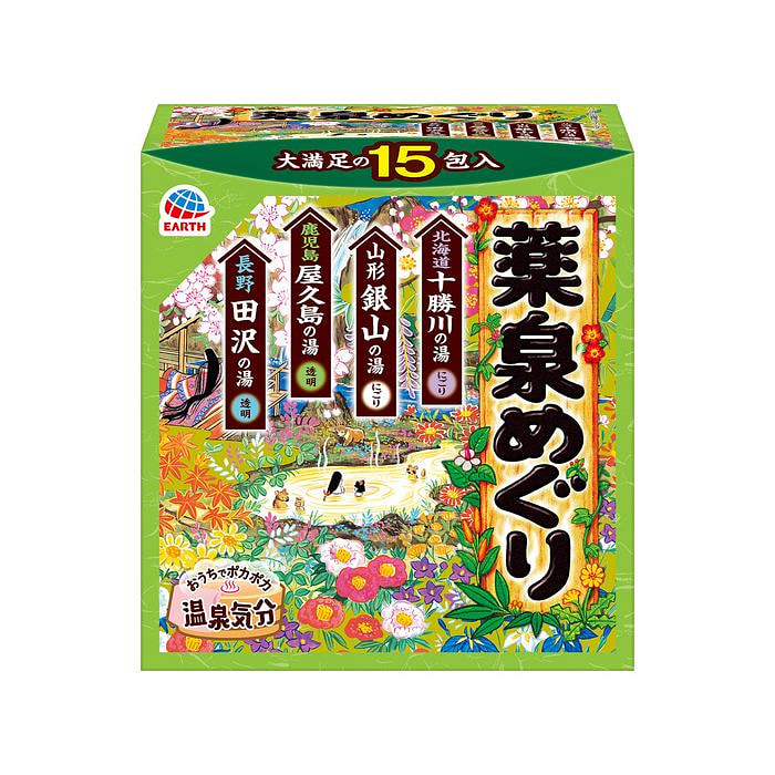 Earth 药泉之旅 温泉成分药用入浴剂（4种） 30g*15包