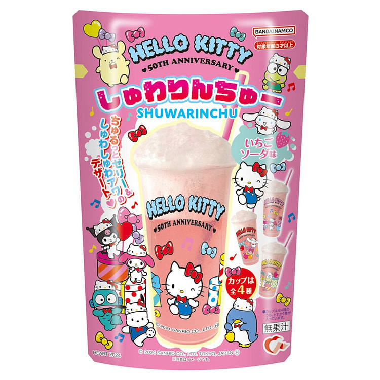 HeartxSanrio Strawberry Soda Dessert Drink Cup18g