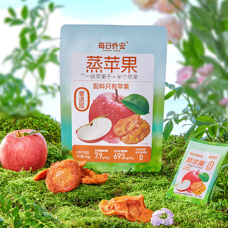 每日乔安蒸苹果干80g*1袋 80 克