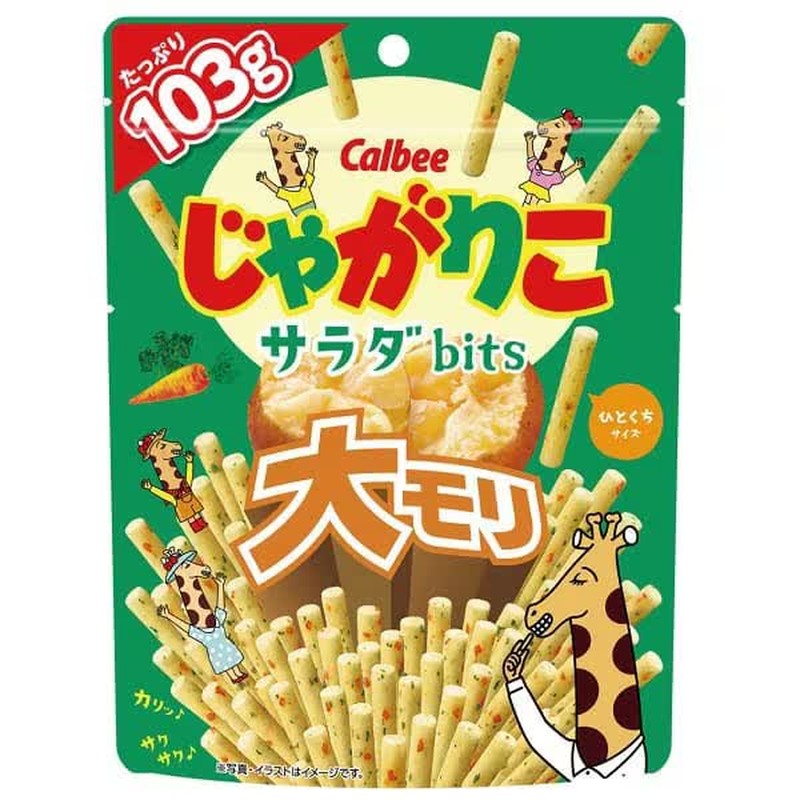 Calbee Jagariko Salad Bits Large Mori 103g 1 each