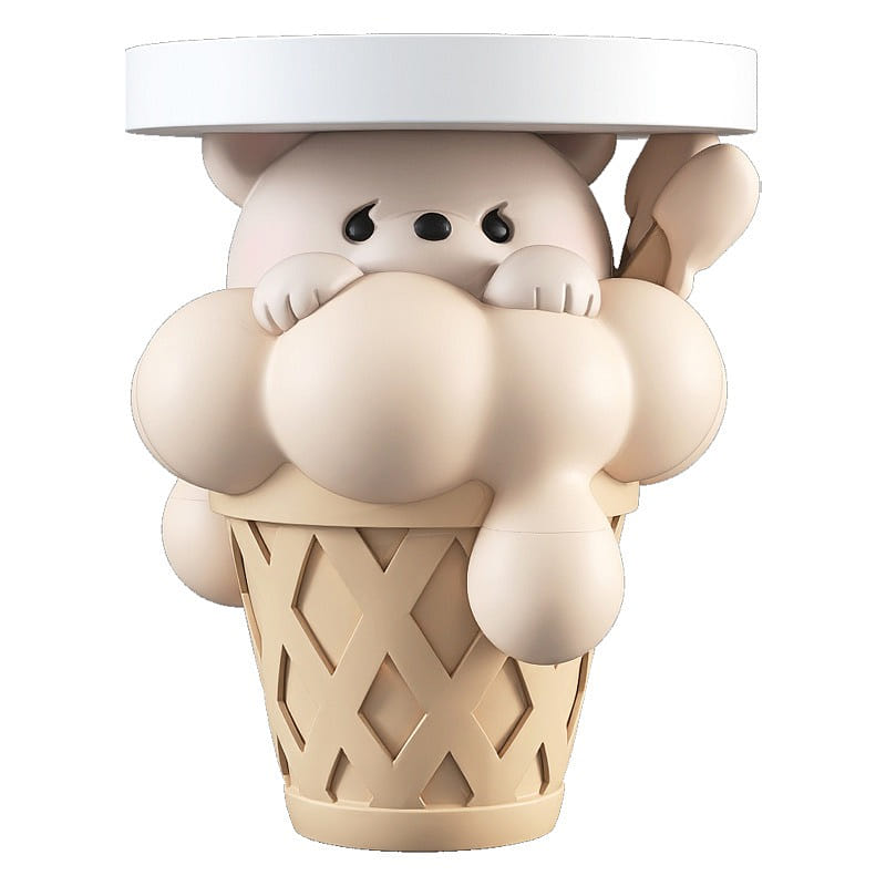 Icecream Bear Foor Decoration Home Accessories Living Room Sofa Side-White 1 Pc 1 each