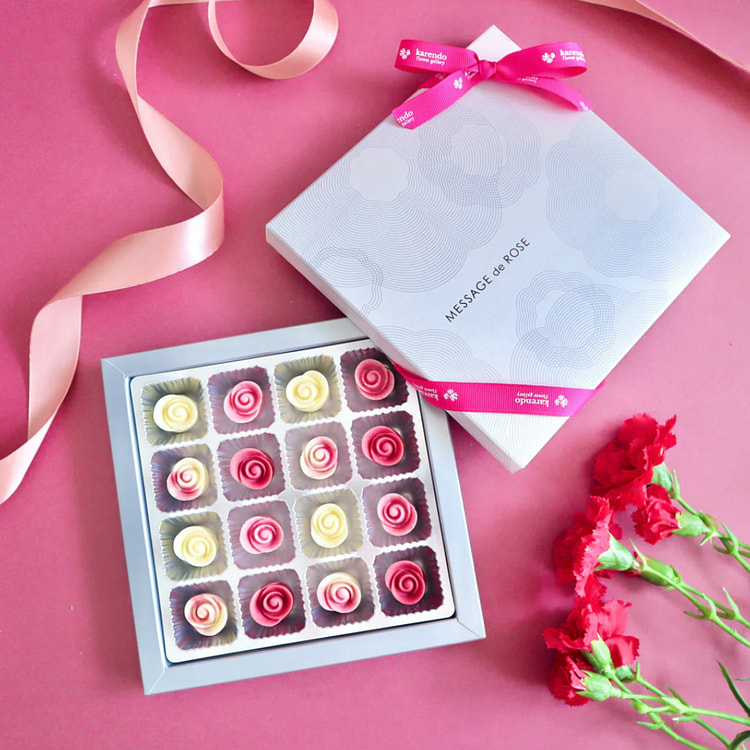 MESSAGE DE ROSE Valentine Fullette Chocolate