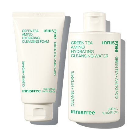 Innisfree Green Tea Amino Moisture Cleansing Water Cleansing Foam Set 150 g