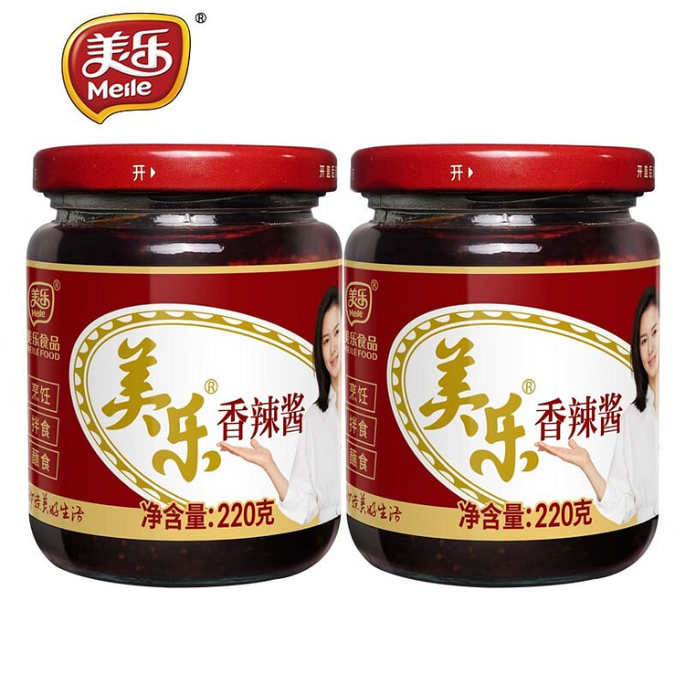 美乐 香辣酱 四川富顺家常炒菜辣椒酱调料 火锅底料 440 克